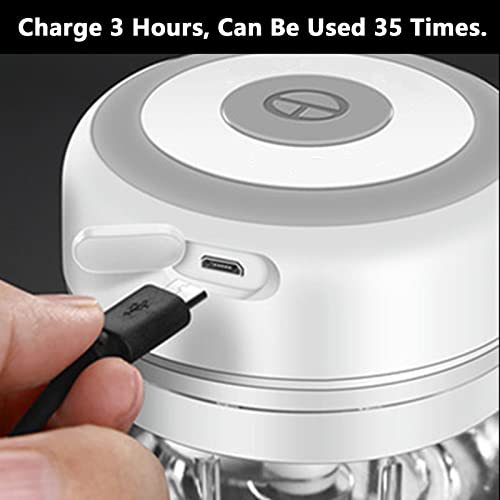 Hviww Electric Mini Garlic Chopper, 100ML Food Chopper Garlic Mincer USB, Vegetable Chopper, Onion Chopper, Portable Small Food Processor for Garlic, Ginger, Chili, Vegetables - Image 4