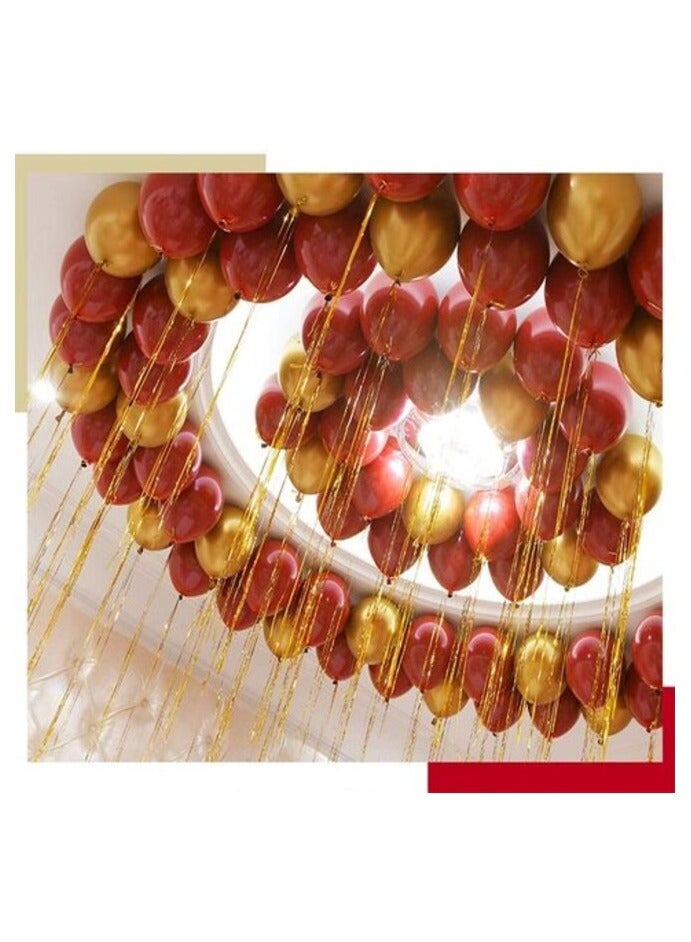 بارتي بروبس بالونات بارتي بروبز من اللاتكس اللامع مقاس 12 بوصة لتزيين الحفلات - مجموعة من 50 قطعة (ذهبي) - Image 3