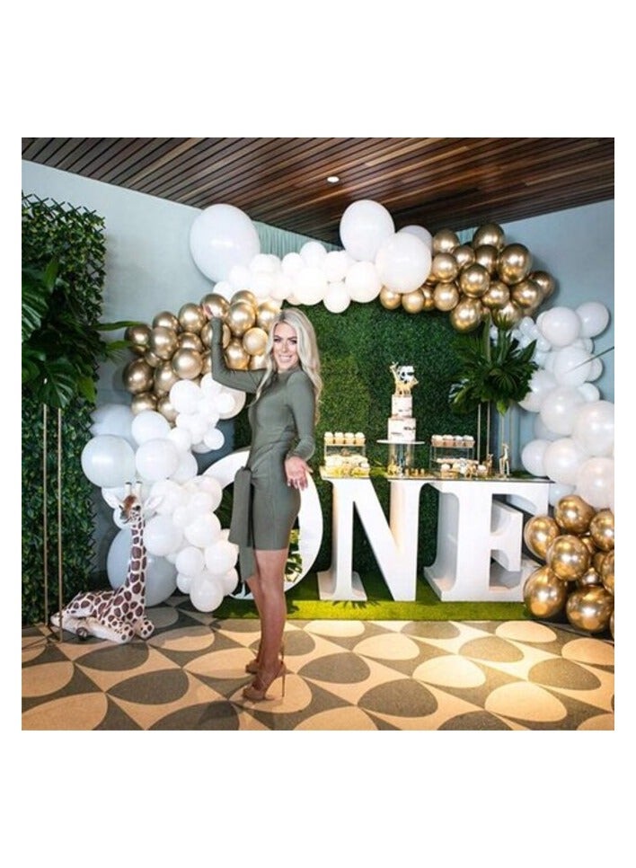 بارتي بروبس بالونات بارتي بروبز من اللاتكس اللامع مقاس 12 بوصة لتزيين الحفلات - مجموعة من 50 قطعة (ذهبي) - Image 4