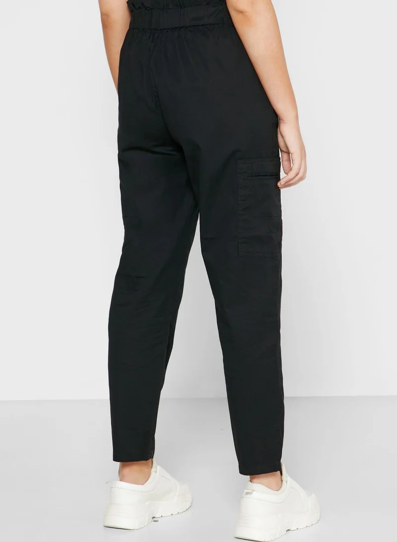 Jacqueline de Yong Paperbag Waist Pants