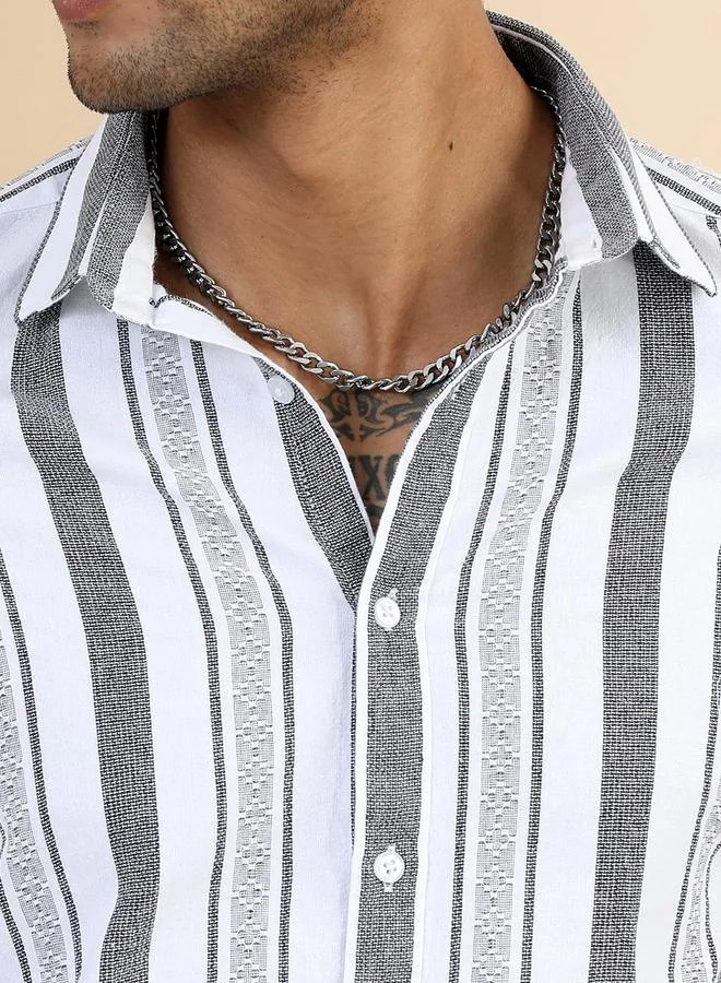 Bushirt Bushirt Bushirt Men Classic Checked Casual Shirt