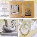 CATaireen Vintage Junk Journal Items Kit Pre Cut Paper Cards Cutout Cardstock Art Aesthetic Decor Hollow Out Craft Elements Small Embellishments Supplies for Adults Scrapbook Pack Photo Frame Yellow - Image 3