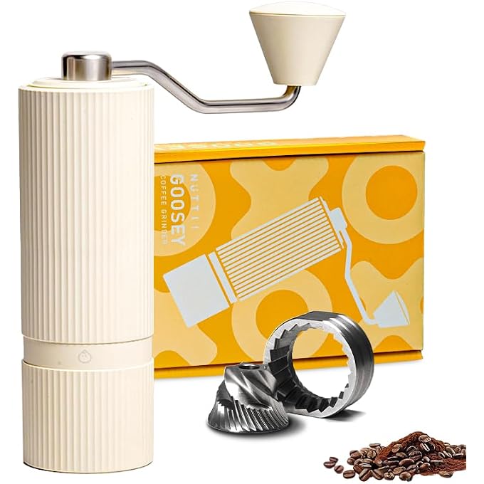 AOOEDDI Nuttii Manual Coffee Grinder Cnc Stainless Steel Conical Burrs Internal Adjustable Settings For Even Grinding Series Handheld Grinder Suitable For Gifts - Image 1