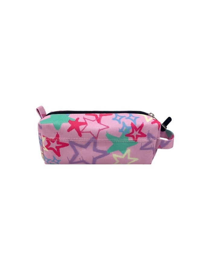 JUST HYPE Original Pencil Pouch - Pink Graffiti Stars - Image 4