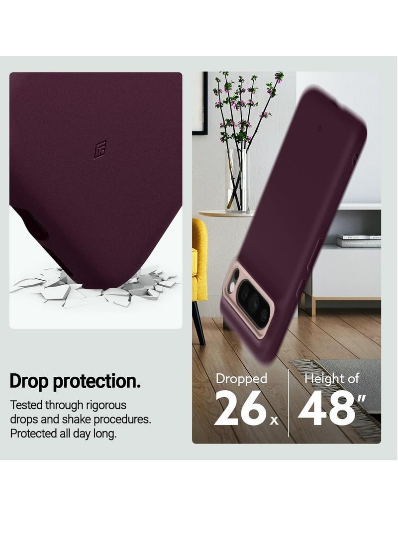 Caseology حافظة كيسولوجي نانو بوب سيليكون متوافقة مع جوجل بيكسل 8 برو حافظة 5G [تم اختبارها ضد السقوط] (2023) - حبة بورجوندي - Image 4