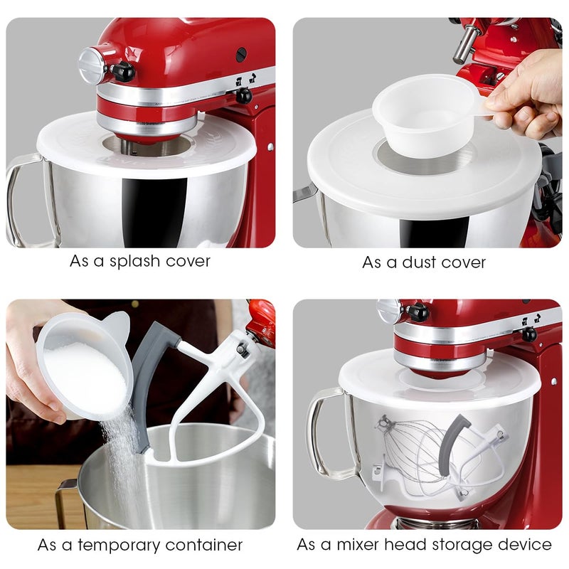 AIEVE Mixer Bowl Covers,Mixer Splatter Guard Lids for KitchenAid 4.5-5 Quart Tilt-Head Stand Mixer(2 Pack) - Image 3