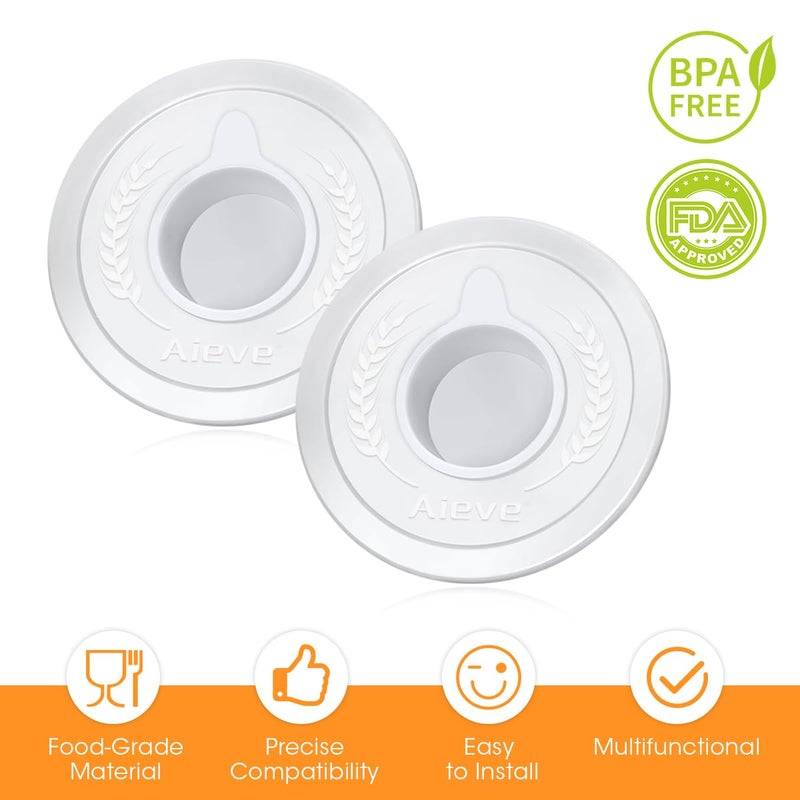 AIEVE Mixer Bowl Covers,Mixer Splatter Guard Lids for KitchenAid 4.5-5 Quart Tilt-Head Stand Mixer(2 Pack) - Image 4