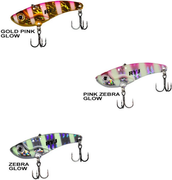 ريوجي Mirror Vib 9gr / 4.5cm Jig Bait Pınk Point Glow-Standard