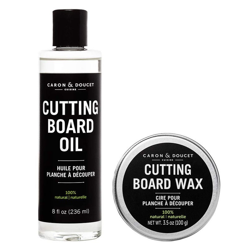 Caron & Doucet Caron  Doucet  Cutting Board  Butcher Block Conditioning Oil  Wood Finishing Wax Bundle  100 PlantBased  Vegan Best for Wood  Bamboo Conditioning  Sealing  Does NOT Contain Mineral Oil