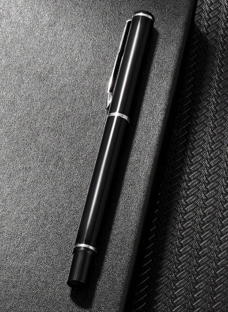 Men's Faux Leather Watch Set Includes Men's Quartz Watch, Signature Pen, Keychain and Wallet, Great Gift for Men (4 Pieces) - Image 4