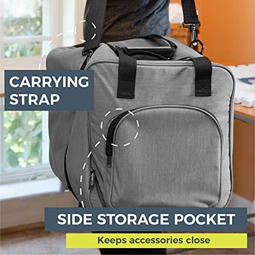 Crutello Sewing Machine Case - Universal Carrying Bag with Storage Pockets Compatible with Serger, Brother Sewing Machines, Measuring 13.75"x 12"x 13.5" - Image 5