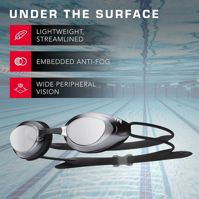 TYR Unisex Blackhawk Racing Mirrored Low Profile Swimming Goggles - Lightweight and Streamlined Design - Image 4