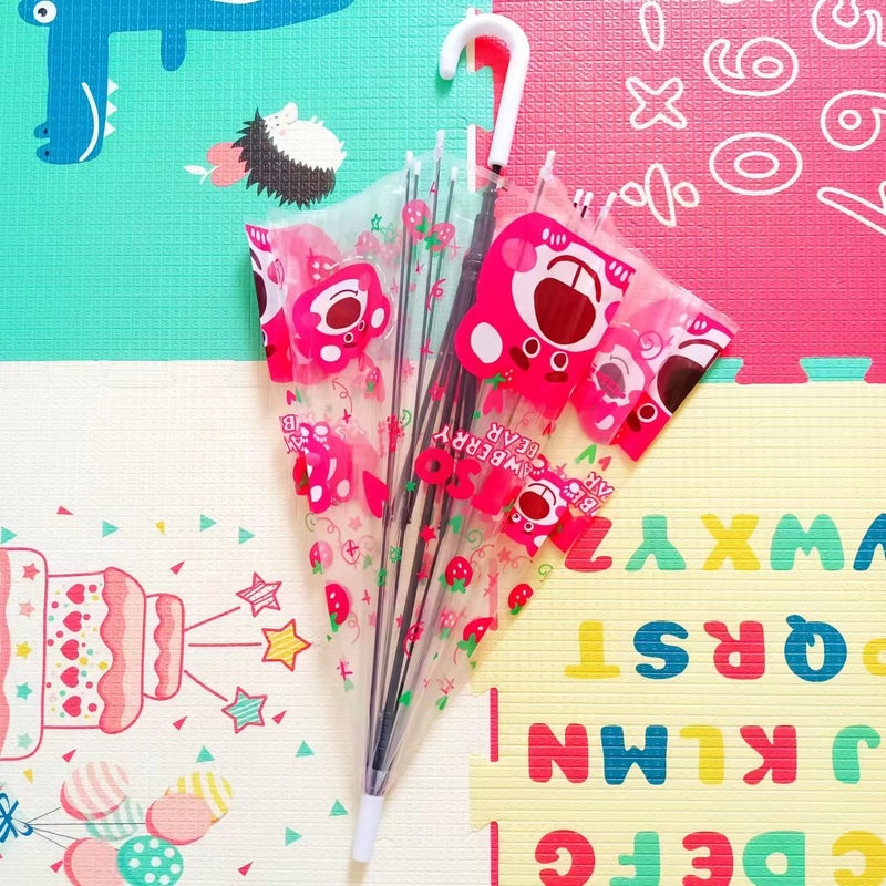 Sanrio With Long Handle Transparent Kulomi Windproof Bold Anime Umbrella Full-Automatic Children'S Cartoon Thickened - Image 5