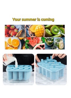 NOVOLAN NOVOLAN Popsicle Mold Ice Pop Molds Ice Cream Mold, 8 Cavities with Lids, Food-Grade Material, Easy Release, Easy Fruit Insertion, Homemade Popsicles Fruit Bars Yogurt Pops, Freeze for 4 Hours (beige)  - Image 4