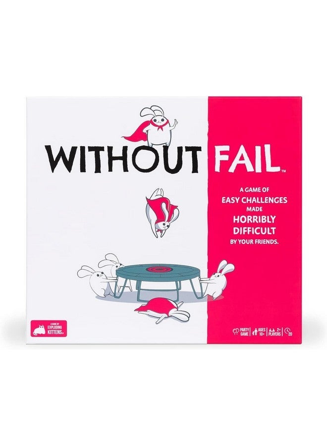 Exploding Kittens Without Fail by  - 2+ Players - Ages 10+ - 20 Minutes to Play - A Game of Easy Challenges Made Difficult, Perfect for Couples, Date Night, and Teen or Adult - Image 1