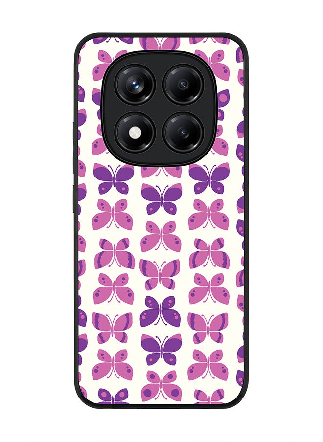 Stylizedd - For Xiaomi Redmi Note 14 Pro 5G / X7 5G Case,Slim fit Camera Protection, Shockproof Thin Phone cover  - Sweet Butterfly - Image 1