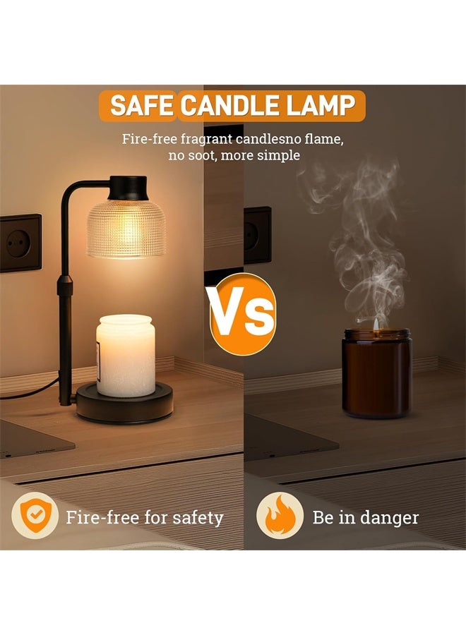 HOMESTAR Candle Warmer Lamp with Timer, Height Adjustable for Jar Scented Candles, Adjustable Brightness, Suitable for Home Decor, House Warming Gifts - Image 2