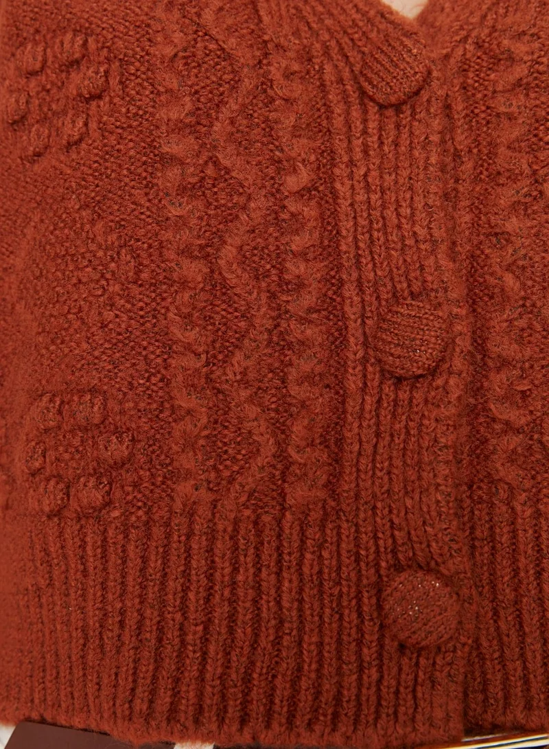 trendyol V-Neck Knitted Sweater