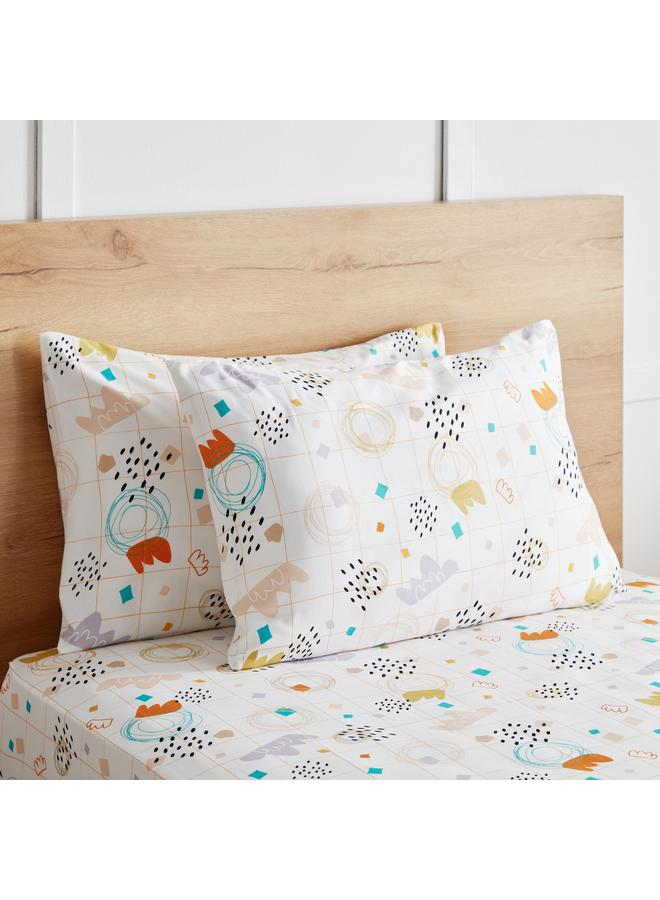 Home Box Nora Scape 2-Piece Microfibre Pillow Cover Set - 50x75 cm  - Image 1