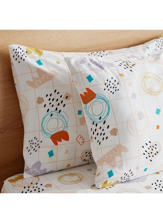 Home Box Nora Scape 2-Piece Microfibre Pillow Cover Set - 50x75 cm  - Image 3