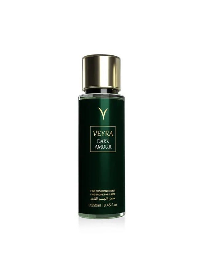 VEYRA بخاخ عطر فيرا دارك أمور الفاخر، 250 مل، بخاخ جسم يدوم طويلاً & بخاخ عطر فيرا باشن بالس الفاخر، 250 جرام، بخاخ جسم يدوم طويلاً & بخاخ عطر فيرا سينسوال فيلفت الفاخر، 250 مل، بخاخ جسم فاخر بنغمات ترابية & بخاخ عطر فيرا لاست ويسبر الفاخر 250 مل – بخاخ جسم يدوم طويلاً للنساء والرجال بنغمات فواكه وزهور | بخاخ عطر يومي خفيف الوزن | خالي من البارابين | زجاجة أنيقة للسفر أو التزيين - Image 2