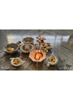 R&M R&M RM 9inch Marble Bowl for Home Decoration and Festival Flower Candle Decor Creativity Rameshwaram Marble | Center Table Flower Bowl | Candle Holder Bowl  - Image 4