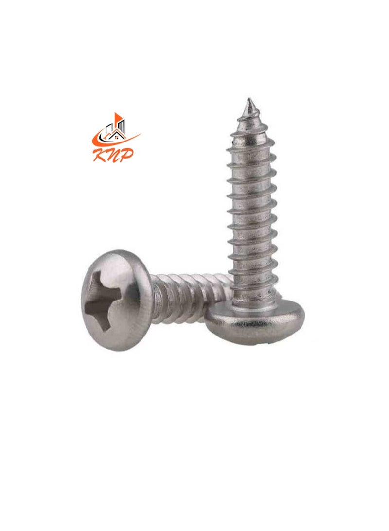 كنب براغي الصنبور الذاتي برأس عموم - عبوة من 80 (3/8 بوصة × 4 جم) - Image 1