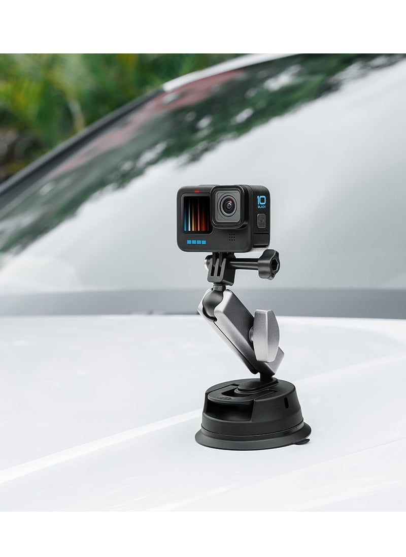 Excefore - Suction Cup Mount for Phone Car Windshield Dashboard Universal Mounts and Camera Mount Car Comaptible iPhone, Gopro, Canon, Nikon, Sony and Most Cameras Or Phone - Image 1