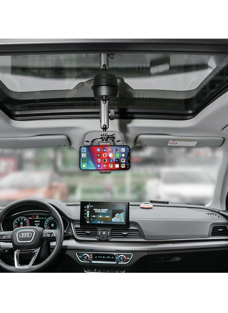 Excefore - Suction Cup Mount for Phone Car Windshield Dashboard Universal Mounts and Camera Mount Car Comaptible iPhone, Gopro, Canon, Nikon, Sony and Most Cameras Or Phone - Image 1