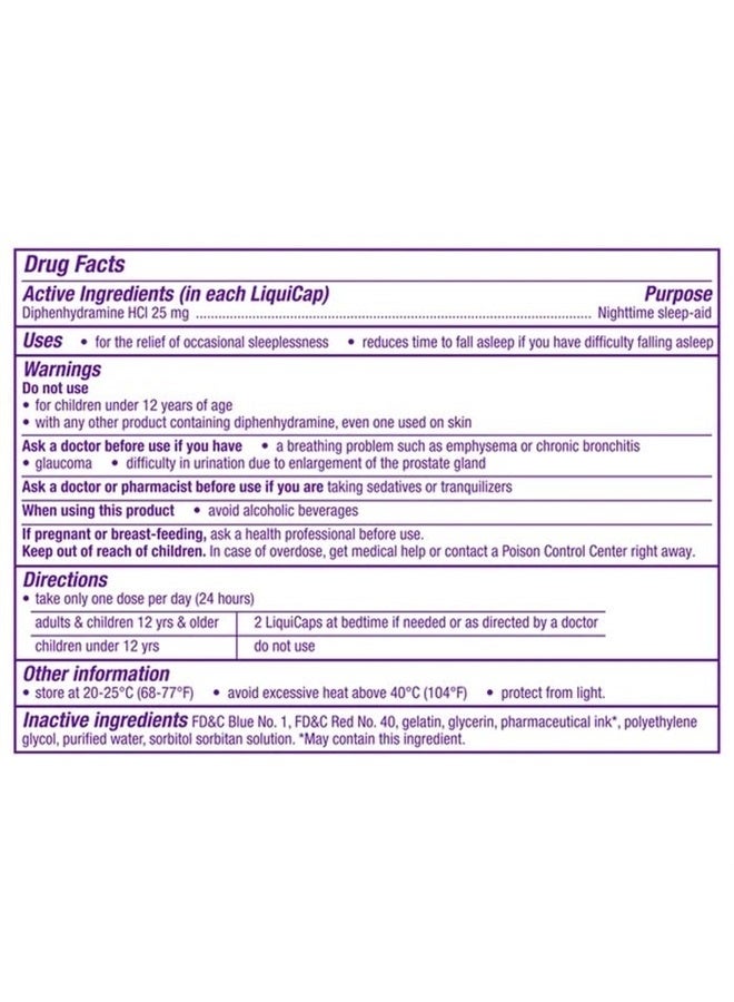Vicks Nighttime Sleep-AID, 96 Liquicaps - Image 2