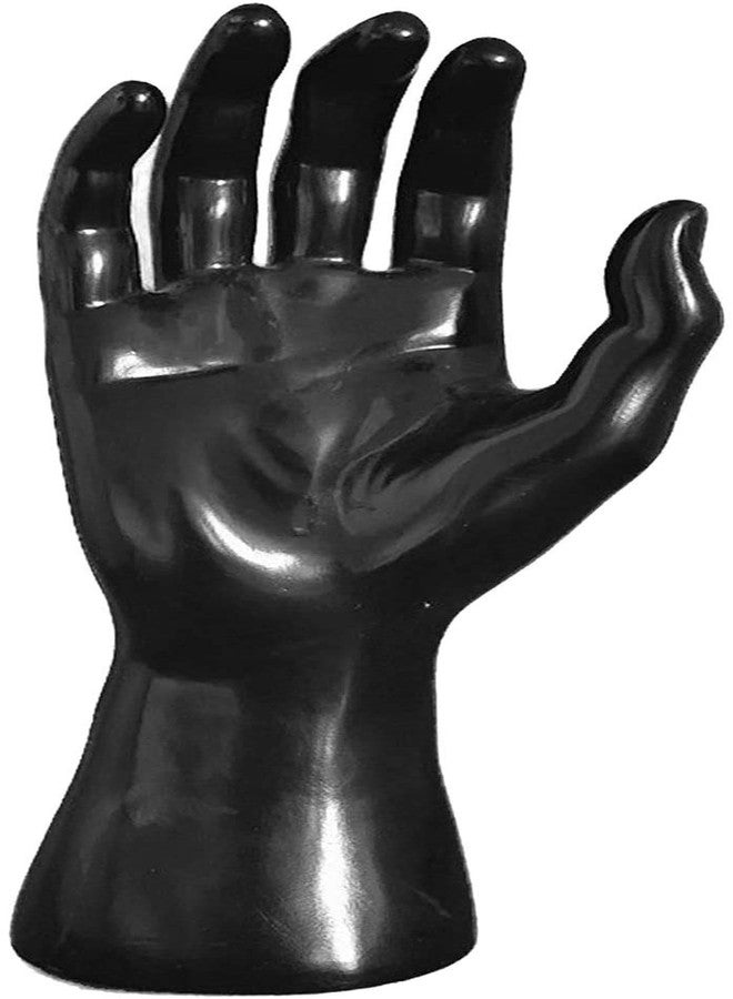 koTTIYA Hand Mannequin Jewelry Display Stand Male Hand Model Bracelet Bangle Gloves Ring Display Stand Organizer Bracelet Holder - Black Right - Image 4