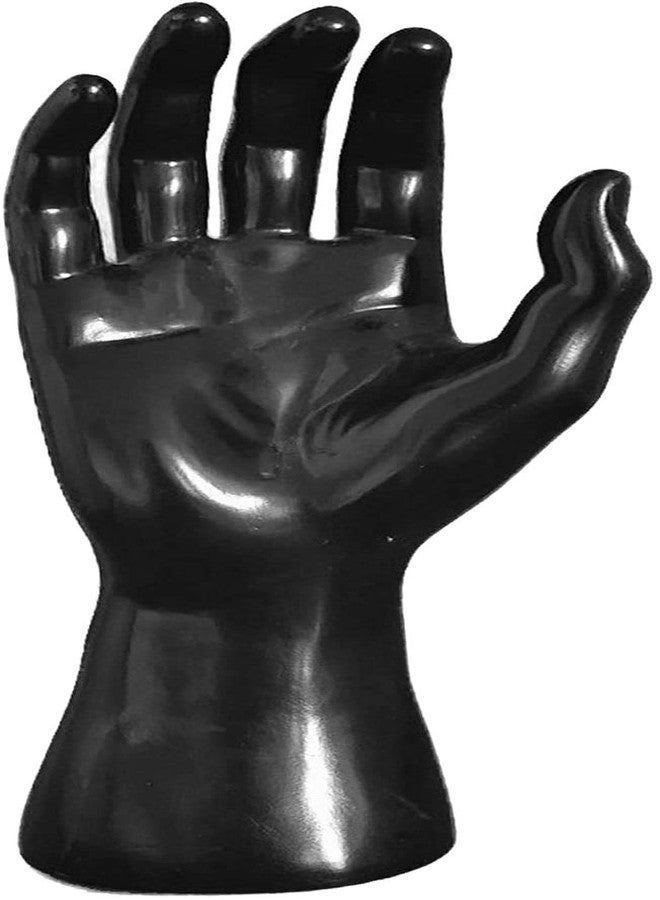 koTTIYA Hand Mannequin Jewelry Display Stand Male Hand Model Bracelet Bangle Gloves Ring Display Stand Organizer Bracelet Holder - Black Right - Image 3