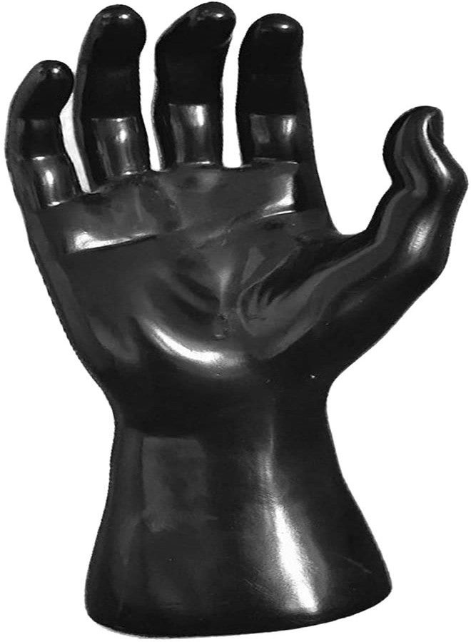 koTTIYA Hand Mannequin Jewelry Display Stand Male Hand Model Bracelet Bangle Gloves Ring Display Stand Organizer Bracelet Holder - Black Right - Image 2