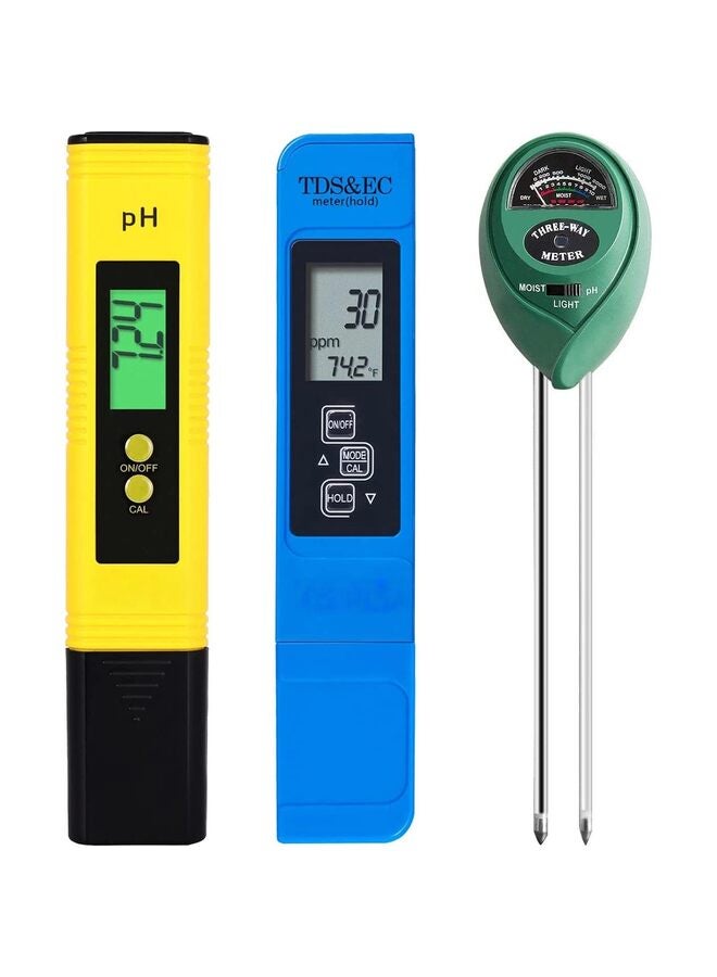 3-in-1 Soil Moisture Meter, Upgraded Stainless Steel Probe Soil pH Light Moisture Meter for Plants, Soil Tester for Garden, Farm Lawn Indoor Outdoor - Image 1