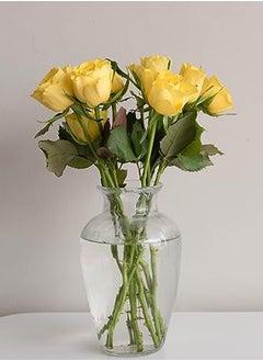 ماركة غير محددة فازة زجاج شفاف 20سم  - Image 5
