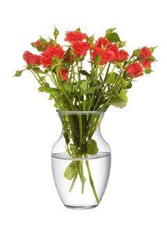 ماركة غير محددة فازة زجاج شفاف 20سم  - Image 2