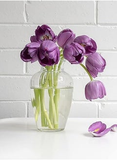 ماركة غير محددة فازة زجاج شفاف 20سم  - Image 4