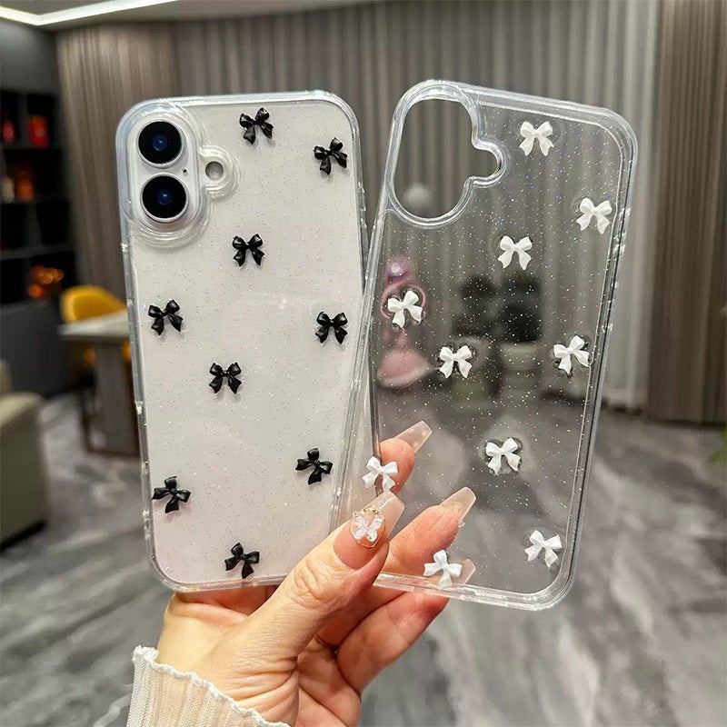 جليتر مسحوق قوس أبل 16Promax حالة الهاتف المحمول مناسبة لـ Iphone17Air شفافة الموضة النسائية - Image 4