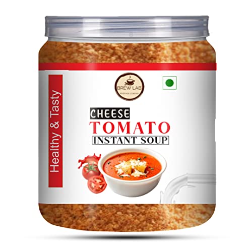 Brew Lab Ready To Cook Instant Healthy Cheese Tomato Soup With No Added Preservatives| Easy to Prepare | 250 gm - Image 1