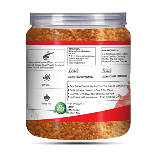 Brew Lab Ready To Cook Instant Healthy Cheese Tomato Soup With No Added Preservatives| Easy to Prepare | 250 gm - Image 3
