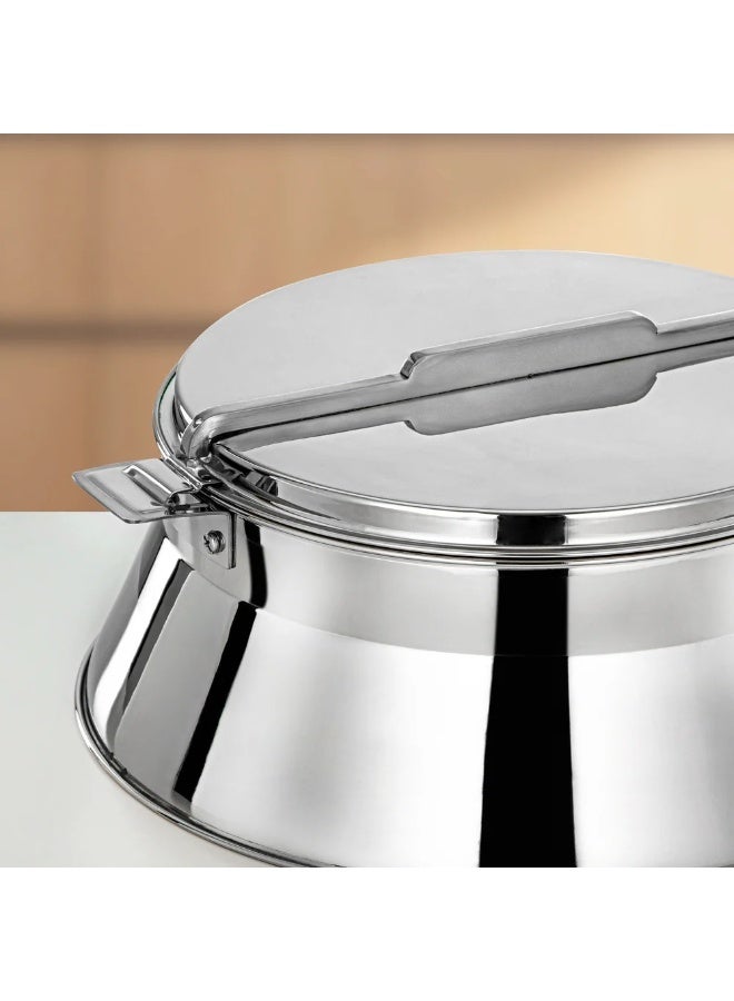 Almarjan Al Marjan Stainless Steel Insulated Hot Pot 35CM 6000ML Silver (H25P8) – Dalal Collection Family Serving Casserole - Image 2