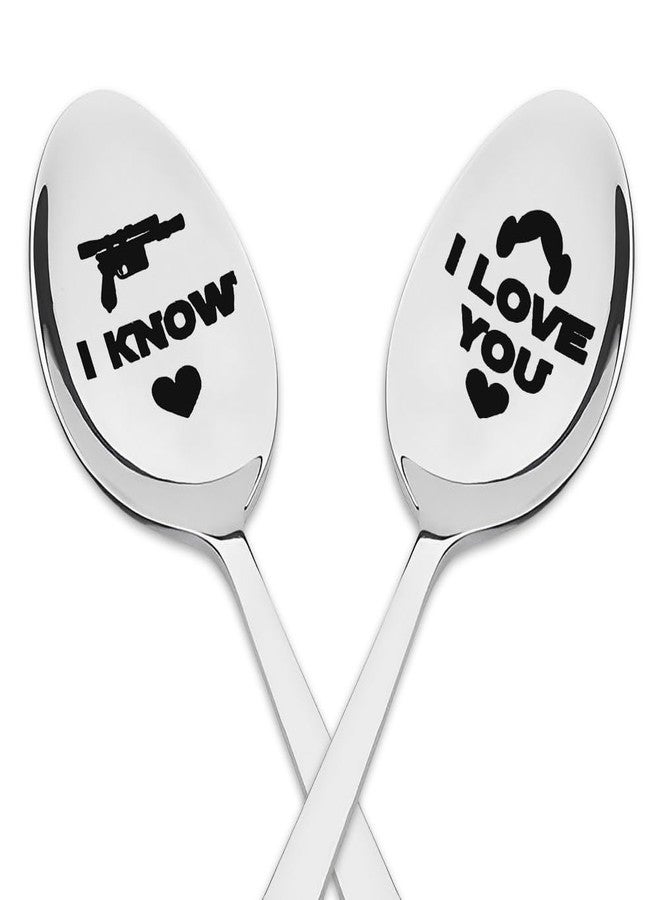 Sisadodo Grandma Grandpa Birthday Christmas Gifts for Mom Dad I Love You I Know Spoons for Boyfriend Girlfriend Anniversary Valentines Gift for Fiance Fiancee Wedding Engagement Gift for Wife Husband - Image 1