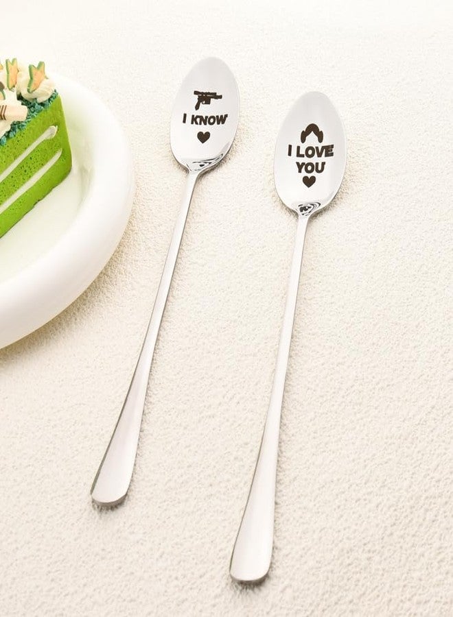 Sisadodo Grandma Grandpa Birthday Christmas Gifts for Mom Dad I Love You I Know Spoons for Boyfriend Girlfriend Anniversary Valentines Gift for Fiance Fiancee Wedding Engagement Gift for Wife Husband - Image 3