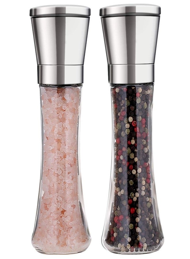 FYCAN Salt and Pepper Grinder Set - Best Copper Stainless Steel Mill for Home Chef, Handy Magnetic Lids, Smooth Ceramic Spice Grinders with Easy Adjustable - Image 2