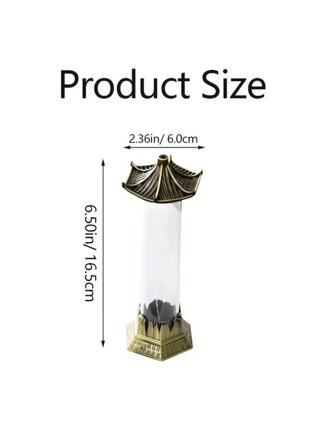 Bronze Pagoda Incense Holder Metal Reversal Flow Smoking Censer for Meditation Yoga Home Decor Gift - Image 3
