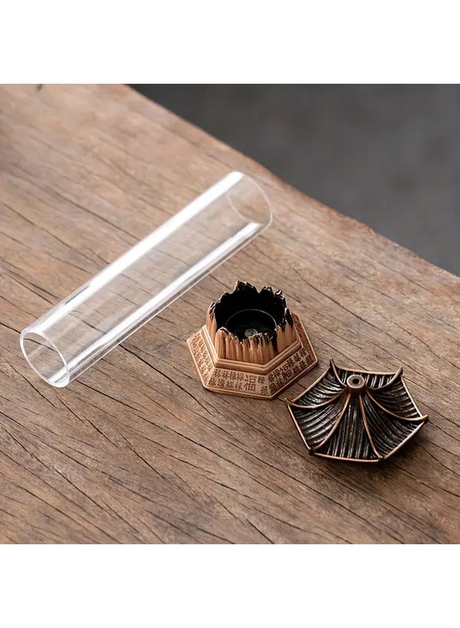 Bronze Pagoda Incense Holder Metal Reversal Flow Smoking Censer for Meditation Yoga Home Decor Gift - Image 5