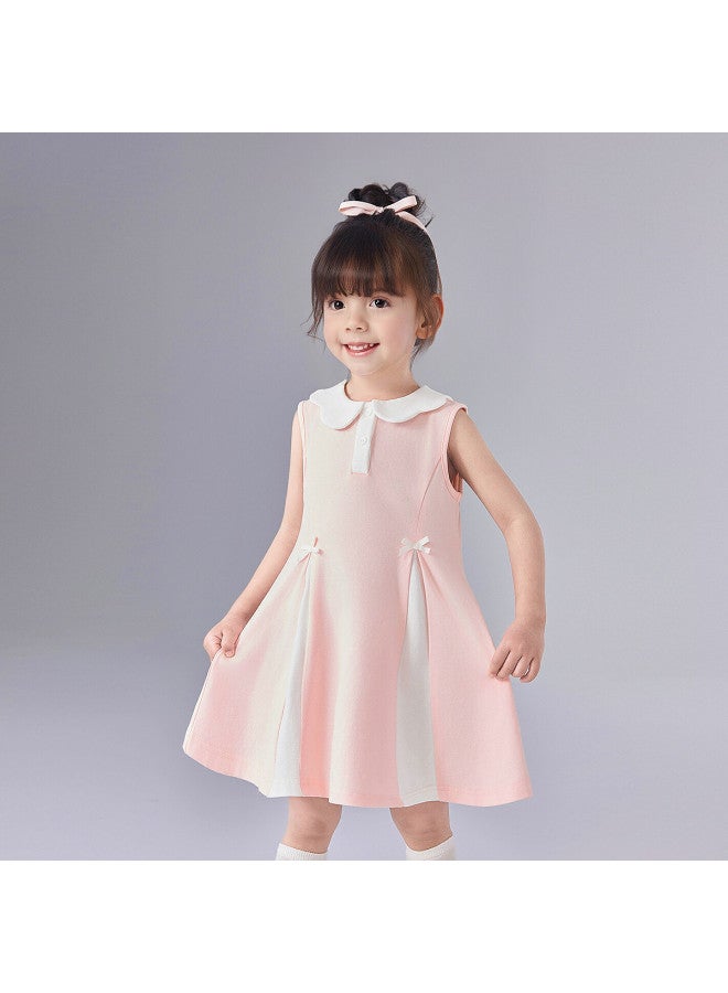 DEESHA Bow Polo Dress】infant & Toddler Girls' Summer Dress 2025 - Fashionable Sports Sleeveless Dress For Kids - Image 4