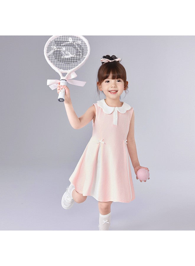 DEESHA Bow Polo Dress】infant & Toddler Girls' Summer Dress 2025 - Fashionable Sports Sleeveless Dress For Kids - Image 2