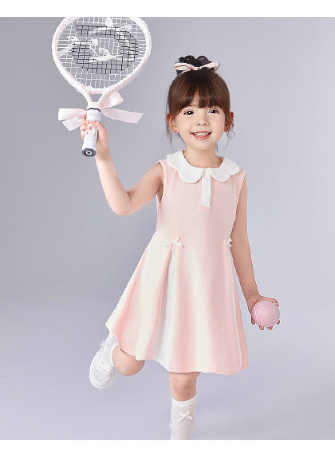 DEESHA Bow Polo Dress】infant & Toddler Girls' Summer Dress 2025 - Fashionable Sports Sleeveless Dress For Kids - Image 1