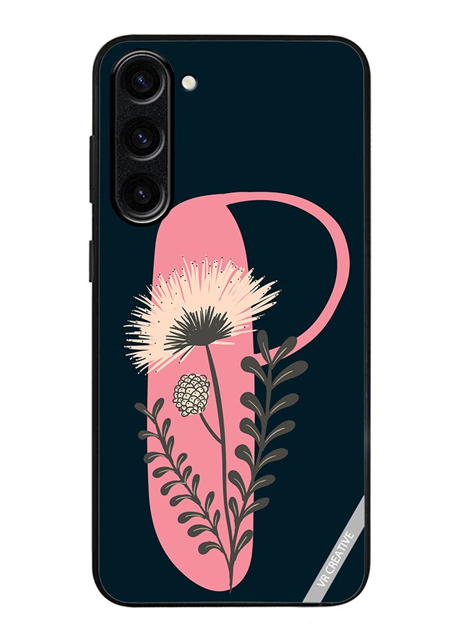 VR CREATIVE Protective Case Cover For Samsung Galaxy S24 Alphabet P Design Multicolour - Image 1